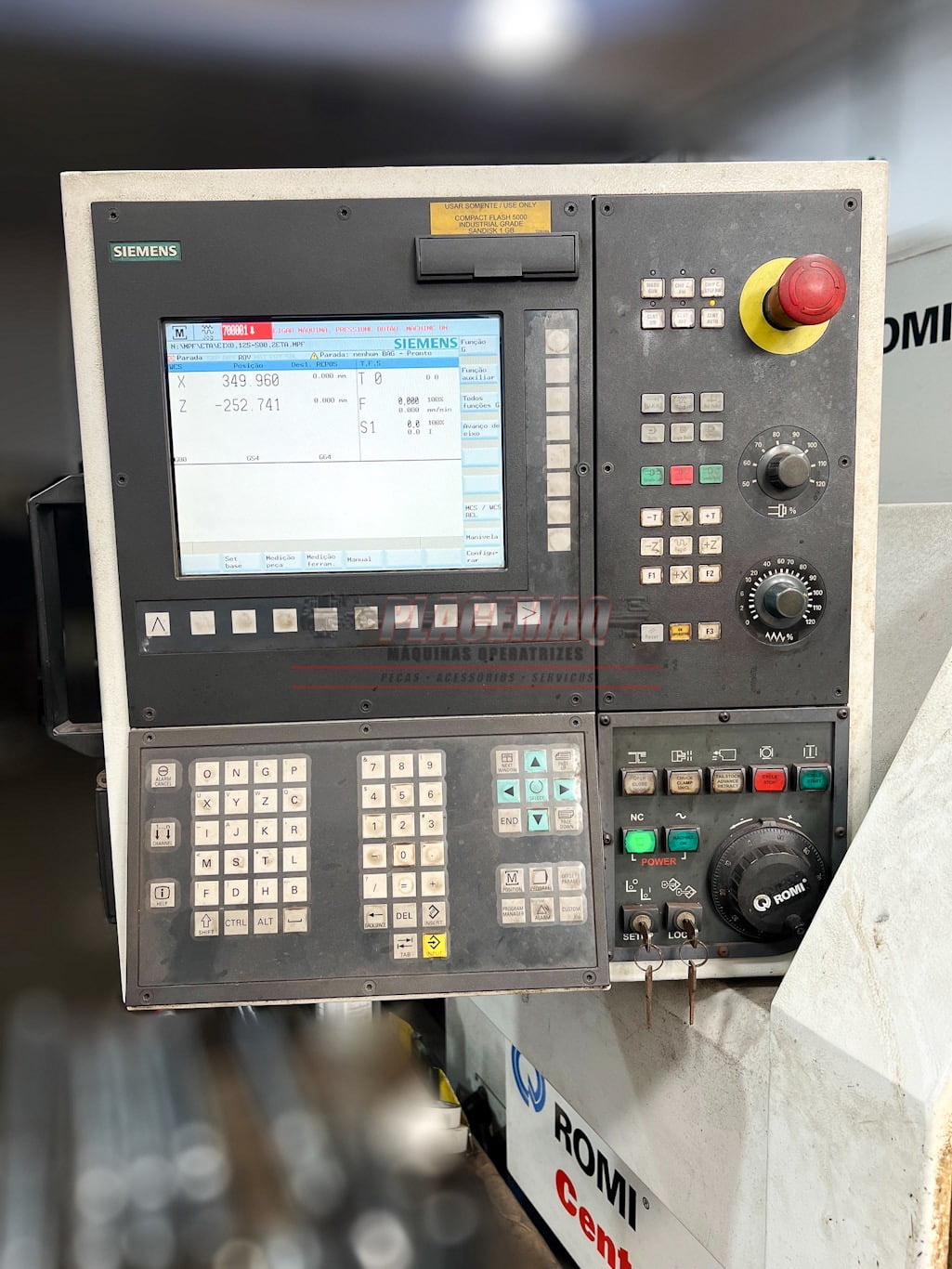 TORNO CNC ROMI CENTUR 35D MULTIPLIC COM GANG - 2013