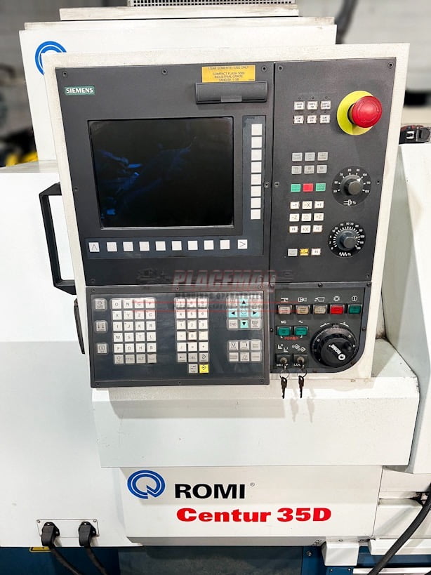 TORNO CNC ROMI CENTUR 35D MULTIPLIC COM GANG - 2013